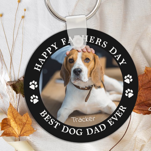Lycklig Fars dag, bästa Hund, Pappa någonsin, Cute Nyckelring (Skapare uppladdad)