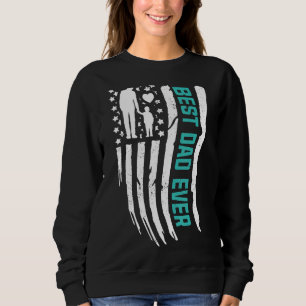 Lycklig Fars dag bästa Pappa någonsin med amerikan T Shirt