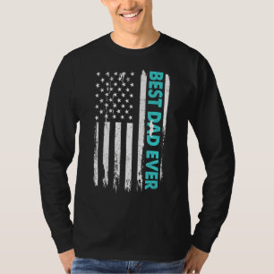 Lycklig Fars dag, bästa Pappa någonsin med USA T Shirt