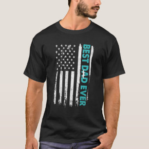 Lycklig Fars dag, bästa Pappa någonsin med USA T Shirt