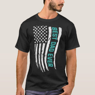 Lycklig Fars dag, bästa Pappa någonsin med USA T Shirt