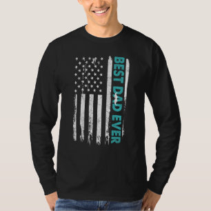 Lycklig Fars dag, bästa Pappa någonsin med USA T Shirt