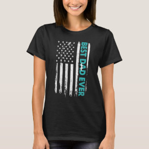 Lycklig Fars dag, bästa Pappa någonsin med USA T Shirt