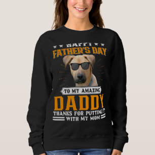 Lycklig Fars dag Blackmouth Cur Hund Pappa För man T Shirt