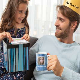 Lycklig Fars dag Blue Agate Geode Kaffemugg