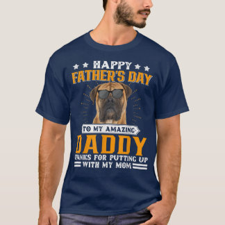 Lycklig Fars dag Bullmastiff Hund-gåvor till M T Shirt