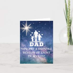 Lycklig Fars dag Card, Pappa är du bäst. Tack Kort