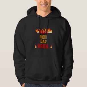 Lycklig Fars dag citerar Pappa pappa Pappa Bruh Pa Hoodie