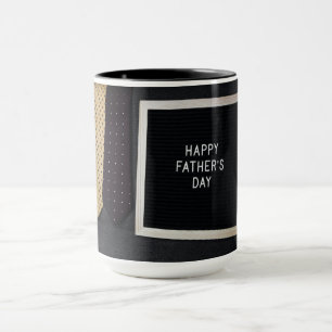 Lycklig Fars dag Classic Black Coffee Mugg