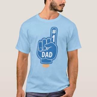 Lycklig Fars dag Coola Retro Blue Bästa Pappa T Shirt