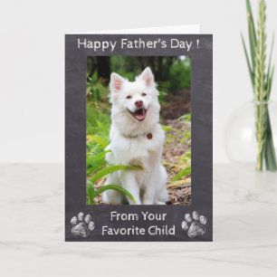 Lycklig Fars dag - Cute Hund Favorite - Foto Kort