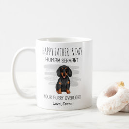 Lycklig Fars dag Dachshund pappa Kaffe Mugg