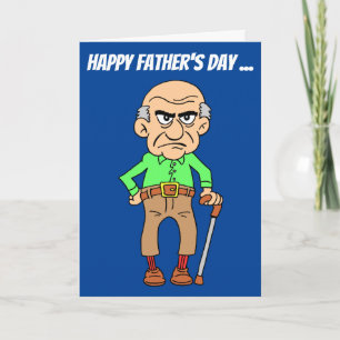 Lycklig Fars dag Du Grumpy Old Man Kort