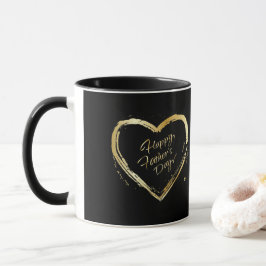Lycklig Fars dag Elegant Guld Calligraphy Luxury Mugg