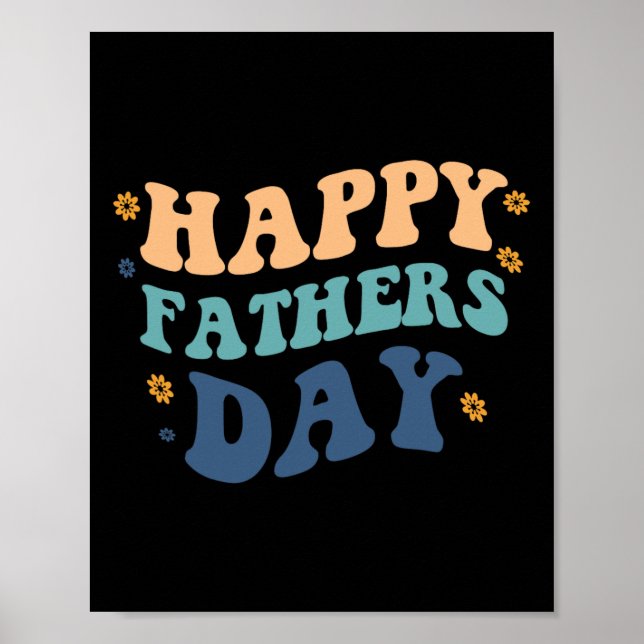 Lycklig Fars dag Fars dag från sondotter Poster (Framsidan)