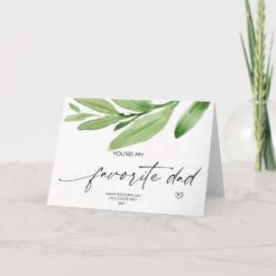 Lycklig Fars dag Favorite Pappa Gift från barn Kort