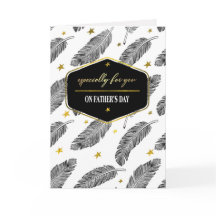 Lycklig Fars dag. Feather Mönster