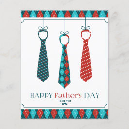 Lycklig Fars dag Flygblad