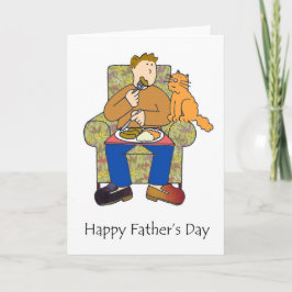Lycklig Fars dag för Cat Lover Kort