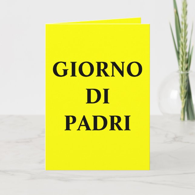 Lycklig fars dag för jordsamlingar (ITALIENARE) Kort (Framsida)