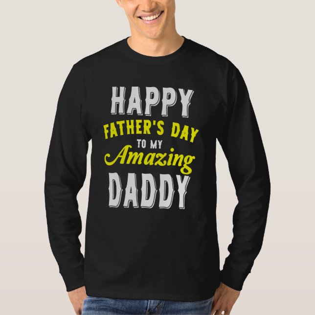 Lycklig Fars dag för min Fantastisk pappa från Dau T Shirt (Framsida)