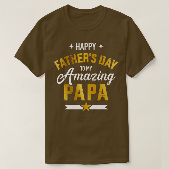 Lycklig fars dag för min fantastisk pappa från son t shirt (Design framsida)