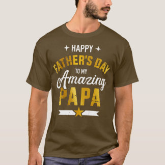 Lycklig fars dag för min fantastisk pappa från son t shirt