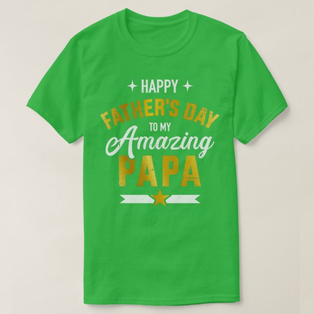 Lycklig fars dag för min fantastisk pappa från son t shirt (Design framsida)
