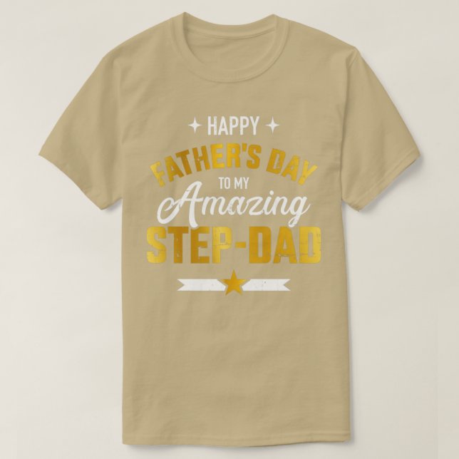 Lycklig fars dag för min fantastisk stepdad från s t shirt (Design framsida)