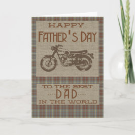 Lycklig Fars dag för världens bästa Pappa Kort