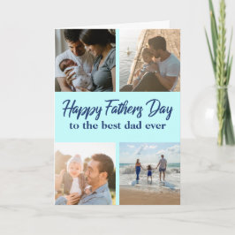 Lycklig Fars dag fotokollage Best Pappa Kort