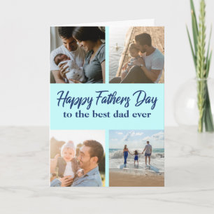 Lycklig Fars dag fotokollage Best Pappa Kort
