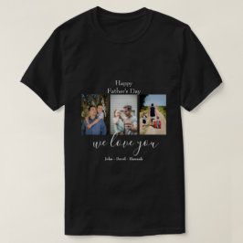 Lycklig Fars dag fotokollage T-Shirt
