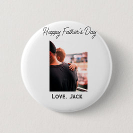 Lycklig fars dag fotomodern kärlek enkel far knapp