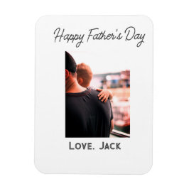 Lycklig fars dag fotomodern kärlek enkel far magnet