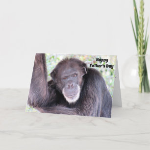 Lycklig Fars dag från Chimp utanför det gamla bloc Kort