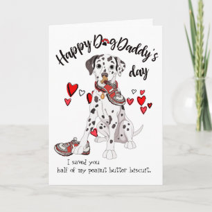 Lycklig fars dag från din Dalmatian Kort