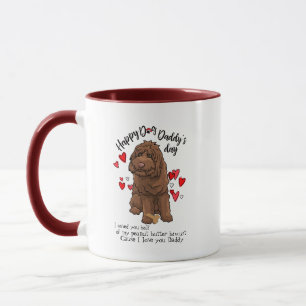 Lycklig fars dag från din Labradoodle hund Mugg
