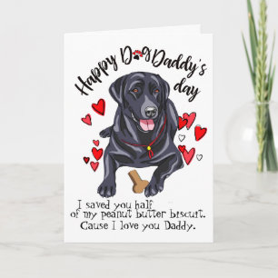 Lycklig fars dag från din Labrador Retriever Kort