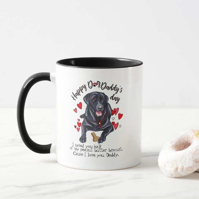 Lycklig fars dag från din Labrador Retriever Mugg (Med munk)