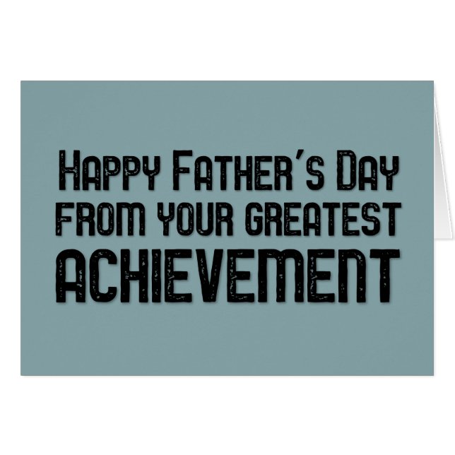 Lycklig fars dag från din mest underbara hälsningskort (Framsidan Horizontal)