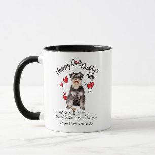 Lycklig fars dag från din miniatyrSchnauzer Mugg