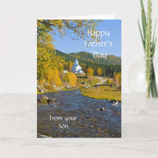 Lycklig Fars dag, från din son Kort