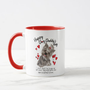 Lycklig fars dag från din Yorkie hund Mugg