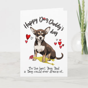 Lycklig fars dag från ditt Chihuahuakort Kort