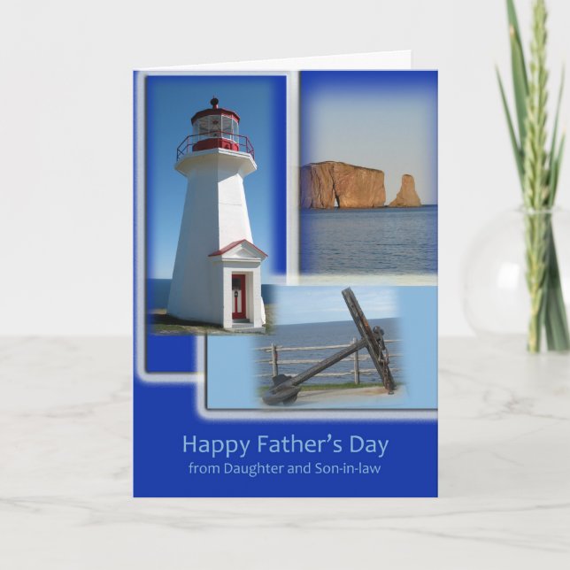 Lycklig Fars dag - från dotter och svärson Kort (Framsida)