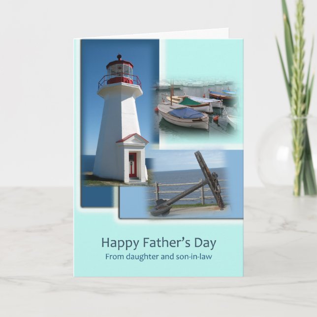 Lycklig Fars dag - från dotter och svärson Kort (Framsida)