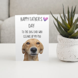Lycklig Fars dag från Hund Cute Funny Kort