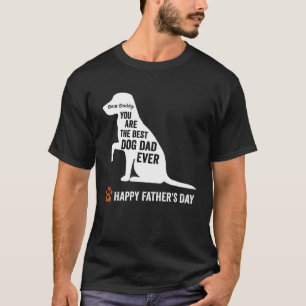 lycklig fars dag från hund-fördrag till pappa-cita t shirt