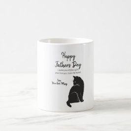 Lycklig Fars dag från katt Kaffemugg